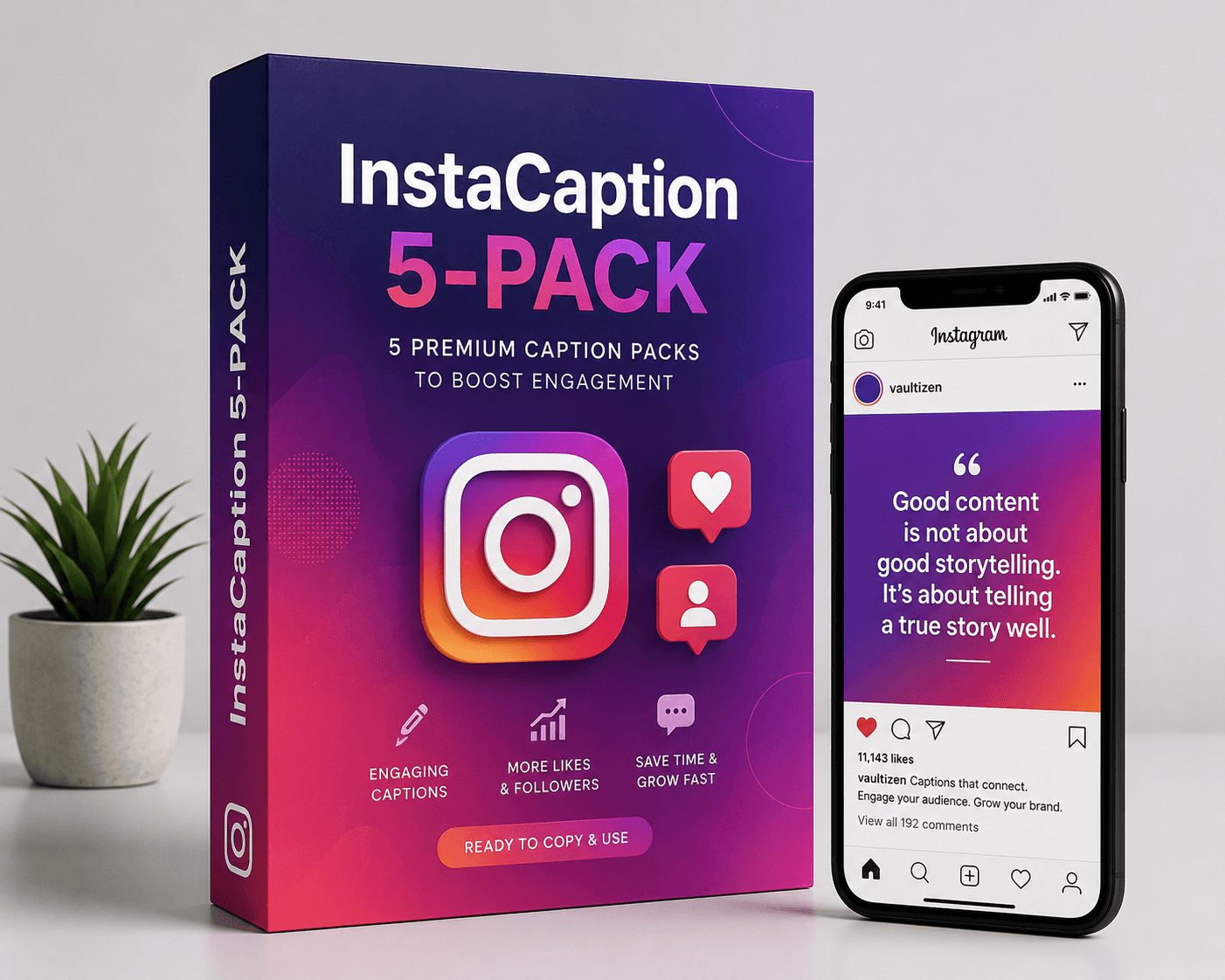InstaCaption 5‑Pack